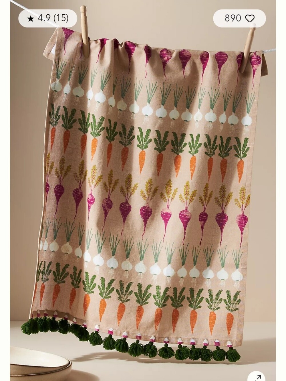 Anthropologie Harper Tea Towel
